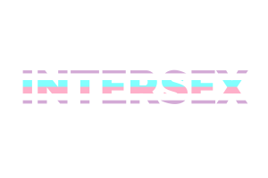 Bigender Text Art flag