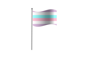 Waving Flag of Bigender flag