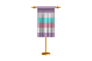 Bigender Ceremonial Flag Vector Free flag