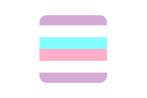 Bigender Flag Square Rounded Shape flag
