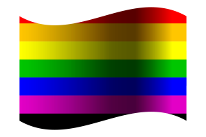 Drapeau bande noire flag