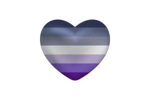 Amor de Butch con forma de corazón flag
