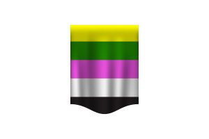 Striscione della Bandiera Ceterosexual flag