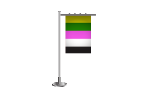Bandiera Ceterosexual in 3D flag