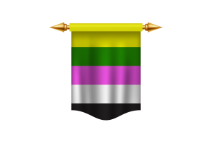 Striscione Reale della Bandiera Ceterosexual flag