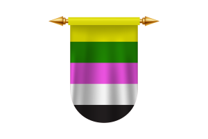 Immagini Vettoriali dell'Emblema della Bandiera Ceterosexual flag