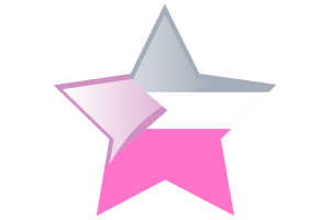 Coeosexual Flag Star Icon flag