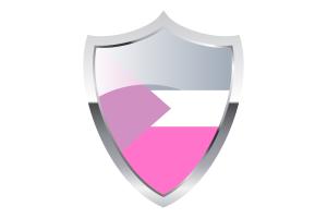 Coeosexual Flag with Medieval Heater Shield flag