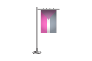 3d Coeosexual Standing Flag flag