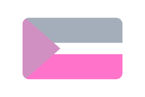 Coeosexual Flag rounded Rectangle Vector Illustration flag