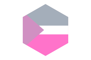 Coeosexual Flag Hexagon Shape flag