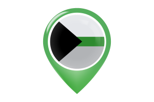 Demiromantic Flag Map Pin Icon flag