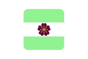 Diamoric Flag Square Rounded Shape flag