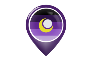 Enbian Flag Map Pin Icon flag