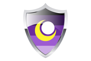 Enbian Flag with Medieval Heater Shield flag