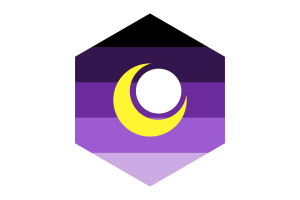 Enbian Flag Hexagon Shape flag