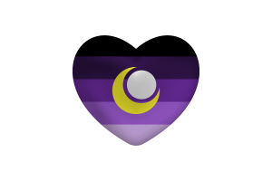 Love of Enbian Heart Shape flag
