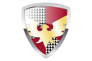 Feather Pride Shield Flag flag