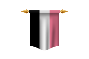 Striscione reale della bandiera di Femaric flag