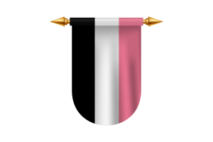 Immagini vettoriali dell'emblema della bandiera di Femaric flag