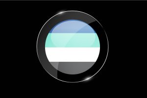 Freysexual Flag Glossy Round Button flag
