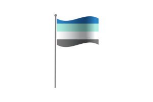 Waving Flag of Freysexual flag