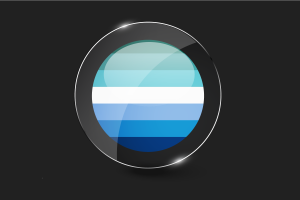 Botón redondo brillante de la bandera Gaymale flag