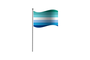 Bandera ondeando de Gaymale flag