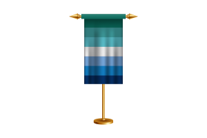 Vector de la bandera ceremonial de Gaymale gratis flag