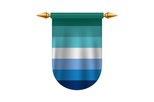 Imágenes vectoriales del emblema de la bandera de Gaymale flag
