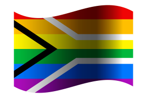 Drapeau de la fierté gay d'Afrique du Sud flag