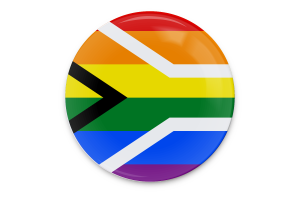 Art vecteur du drapeau de la fierté gay d'Afrique du Sud flag