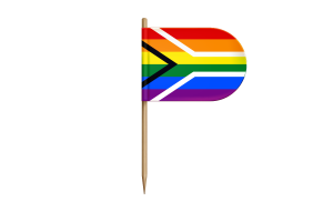 Drapeau de la fierté gay d'Afrique du Sud pour bureau, table flag