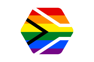 Illustration vecteur du drapeau de la fierté gay d'Afrique du Sud flag