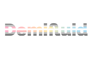 Demifluid Text Art flag