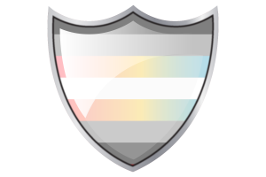 Shield with Flag of Demifluid flag