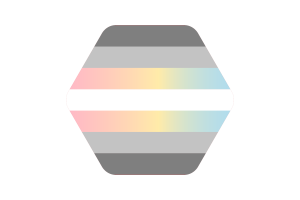 Demifluid Flag Vector Illustration flag