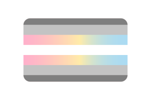 Demifluid Flag rounded Rectangle Vector Illustration flag