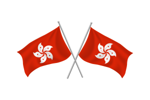 Hong Kong Waving Friendship Flag flag