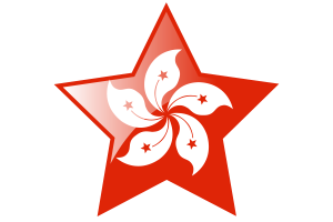 Hong Kong Flag Star Icon flag