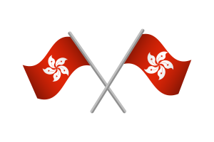 Hong Kong Flag Emblem Vector Free flag