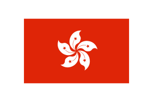 Hong Kong Flag Triangle Vector Illustration flag