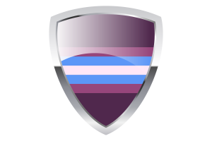 Gender-Nonconforming Shield Flag flag