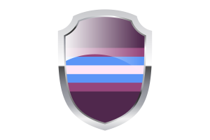 Gender-Nonconforming Shield Logo flag