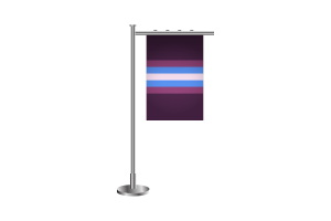 3d Gender-Nonconforming Standing Flag flag