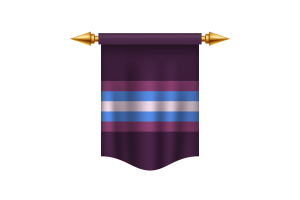 Gender-Nonconforming Flag Royal Banner flag