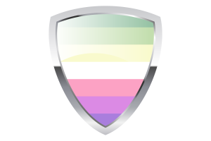 Genderfae Shield Flag flag