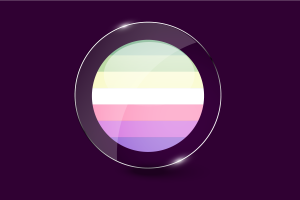 Genderfae Flag Glossy Round Button flag