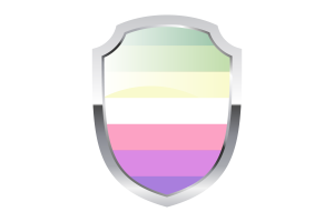 Genderfae Shield Logo flag