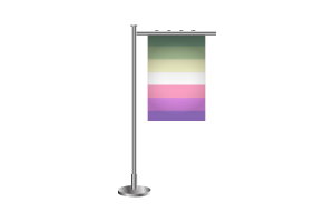 3d Genderfae Standing Flag flag